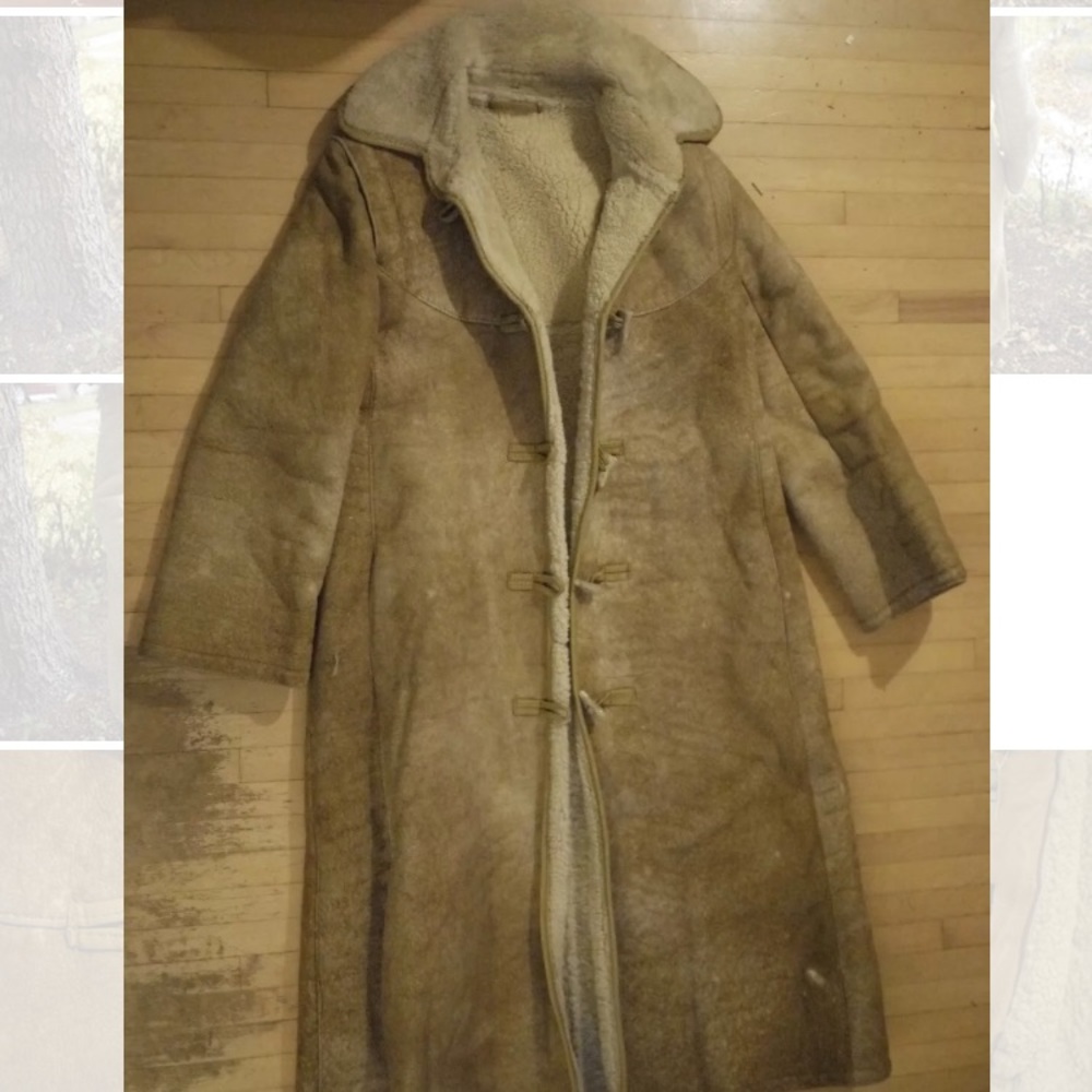 1970s SAWYER OF NAPA Boho Shearling Sheepskin S - Picture 4 of 7